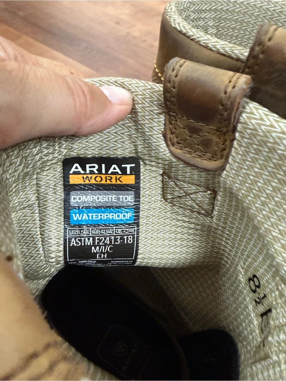Men's Ariat Brown Leather Work Boots - All-Weather Comfort